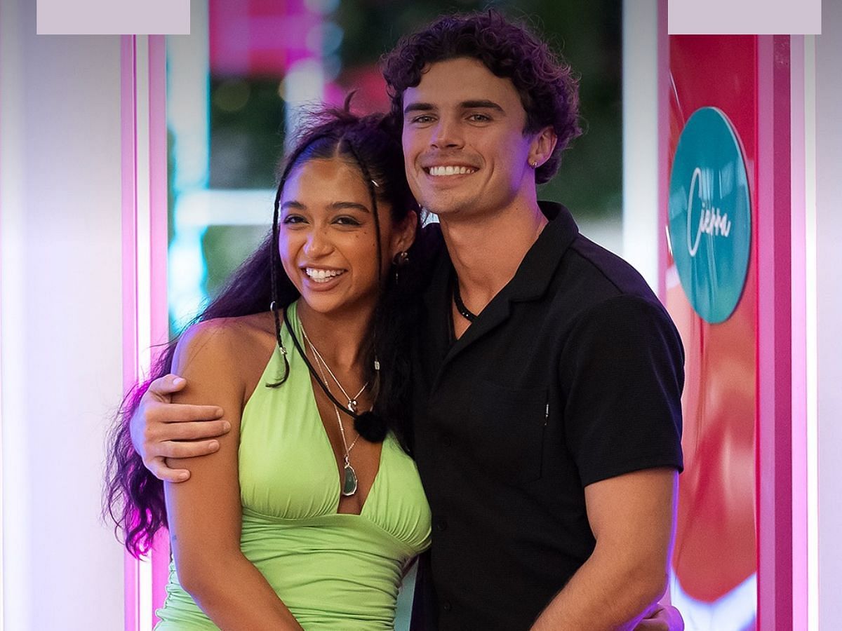 Nic and Cierra, after they coupled up (Image via Instagram/ @loveislandusa)